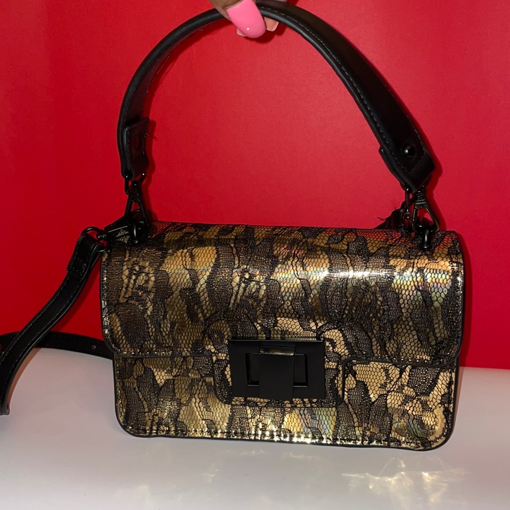 Steve Madden Black/Gold Purse
